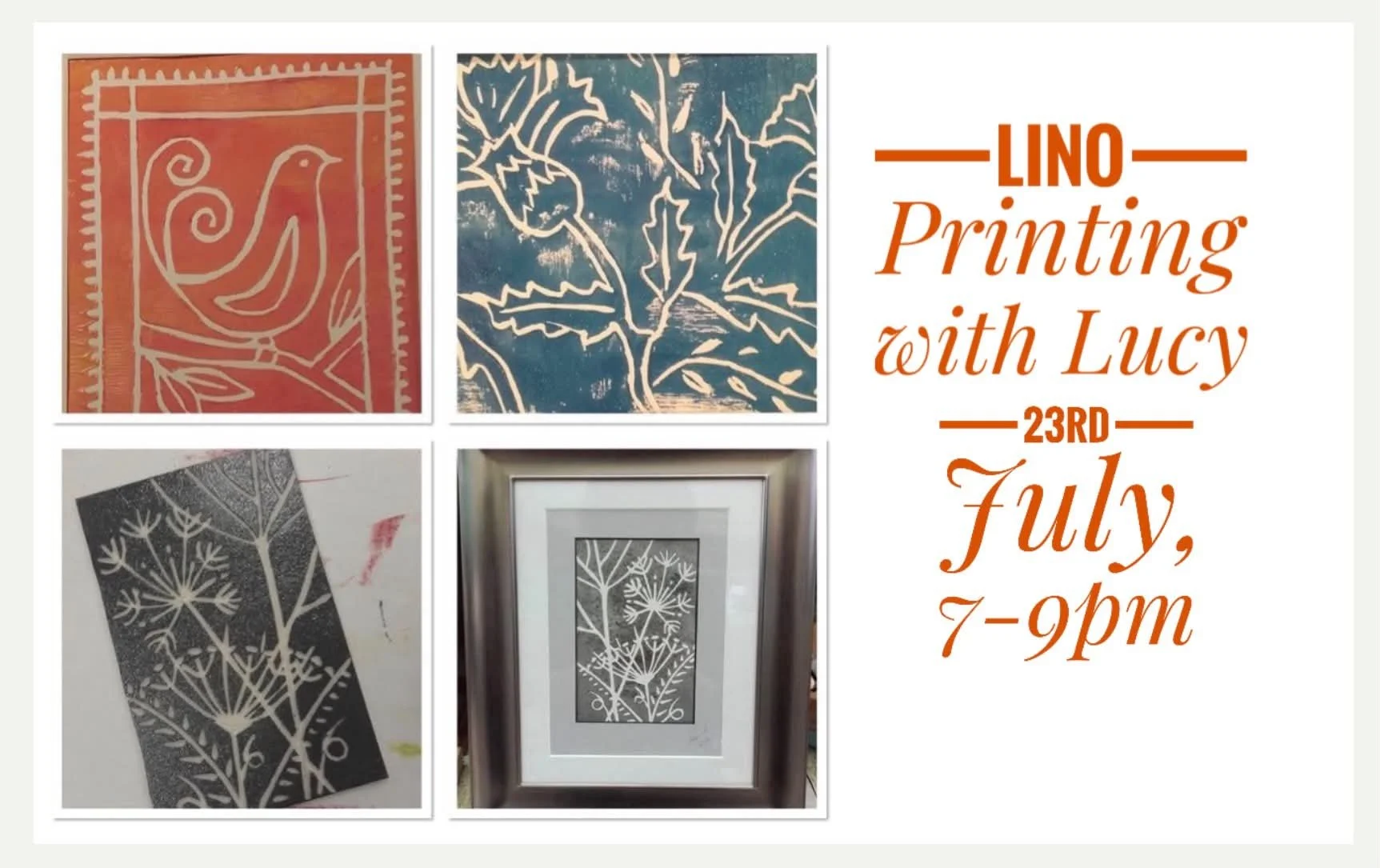LINO PRINTING with Lucy