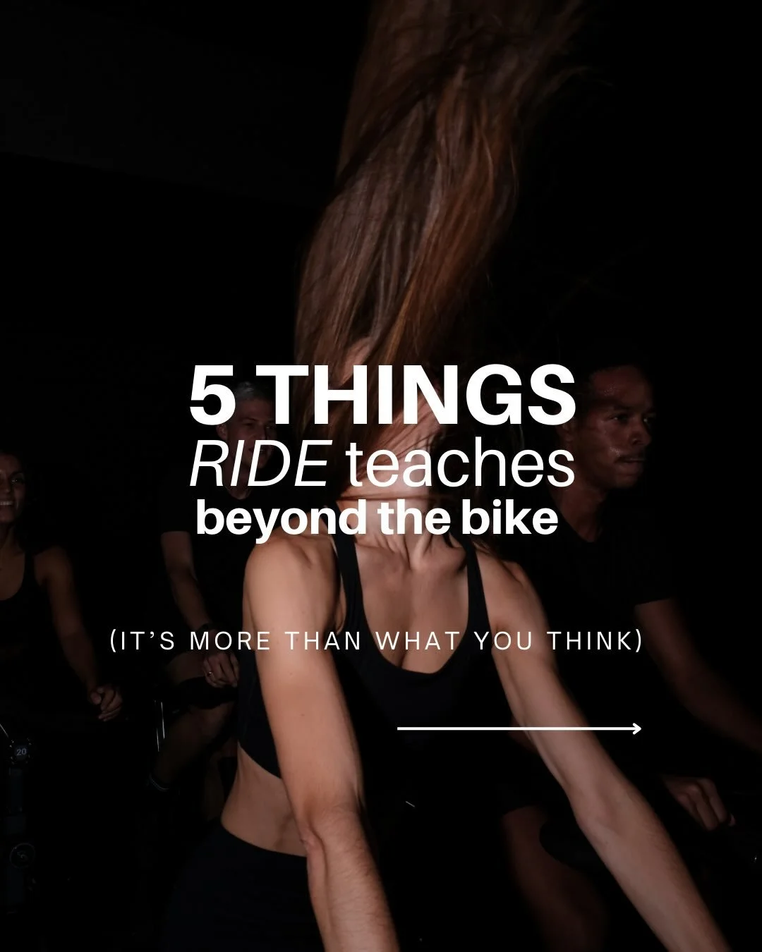 RIDE has never just been cardio to me.⁠
It&rsquo;s a practice.⁠
A nervous system reset.⁠
A place to train more than just your legs.⁠
You learn how to stay when it gets uncomfortable.⁠
How to breathe when it gets intense.⁠
How to focus when everything