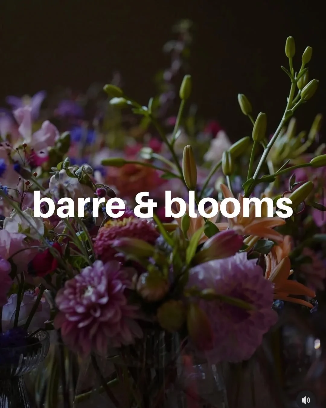 Barre &amp; Blooms 🌸&nbsp;
&nbsp;
An evening to move, breathe, and bloom.
&nbsp;
Start with an energizing BARRE class at THE MIX to wake the body up, then step into the fragrant world of flowers with Evelyn Krebs, owner of Stile &amp; Stiele, over a