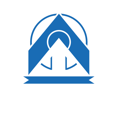 Blue geometric logo of Arkain Starter Website Package.