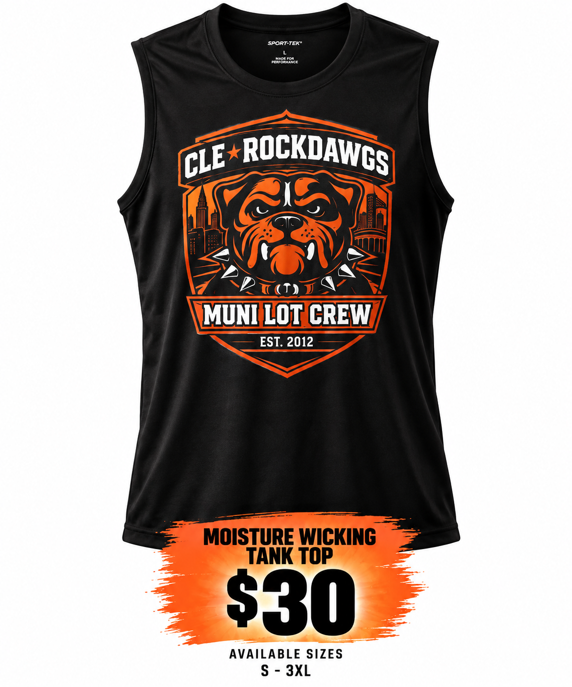 2026 CLE-RockDawgs Muni Lot Crew Muscle Shirt - Standard/Custom
