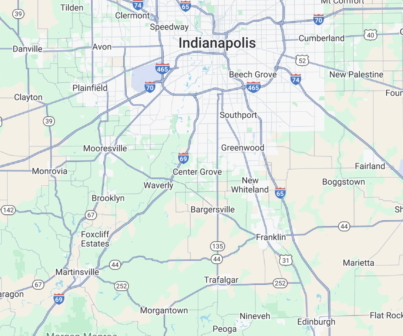 Service Area - Greenwood, Bargersville, Center Grove, Franklin