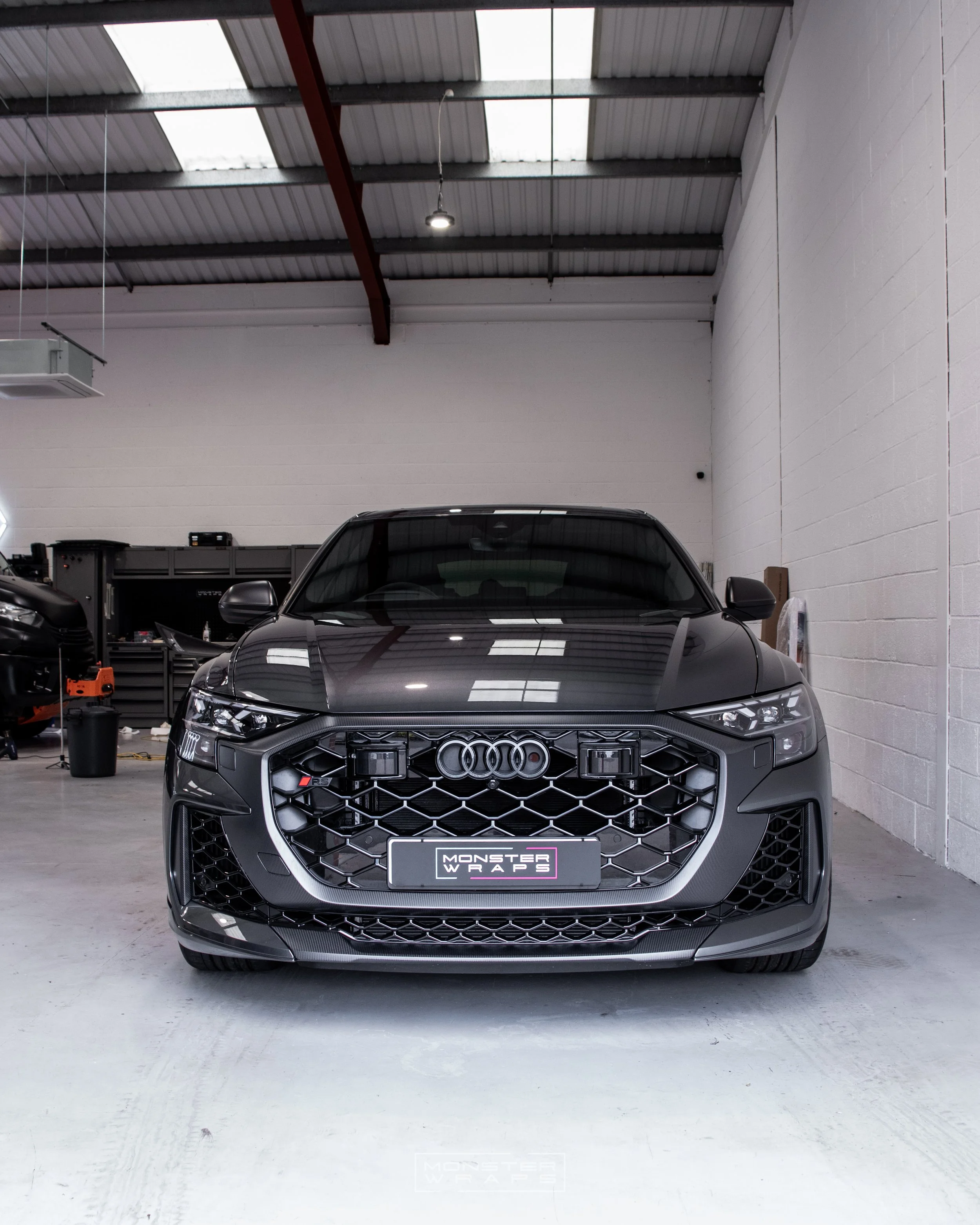Audi RSQ8 full-body satin paint protection film ppf conversion