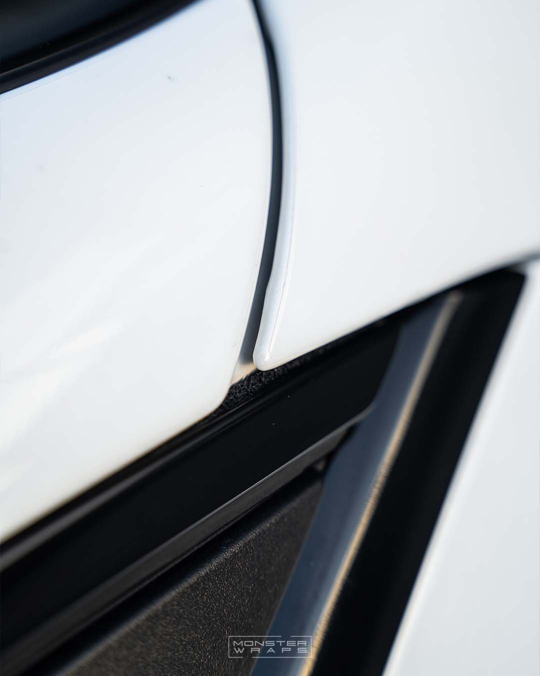 Mercedes C 220d W205 C Class AMG Line full-body paint protection film, Gloss Black dechrome, Gloss Black refurbished wheels, Gloss Performance Red Calipers