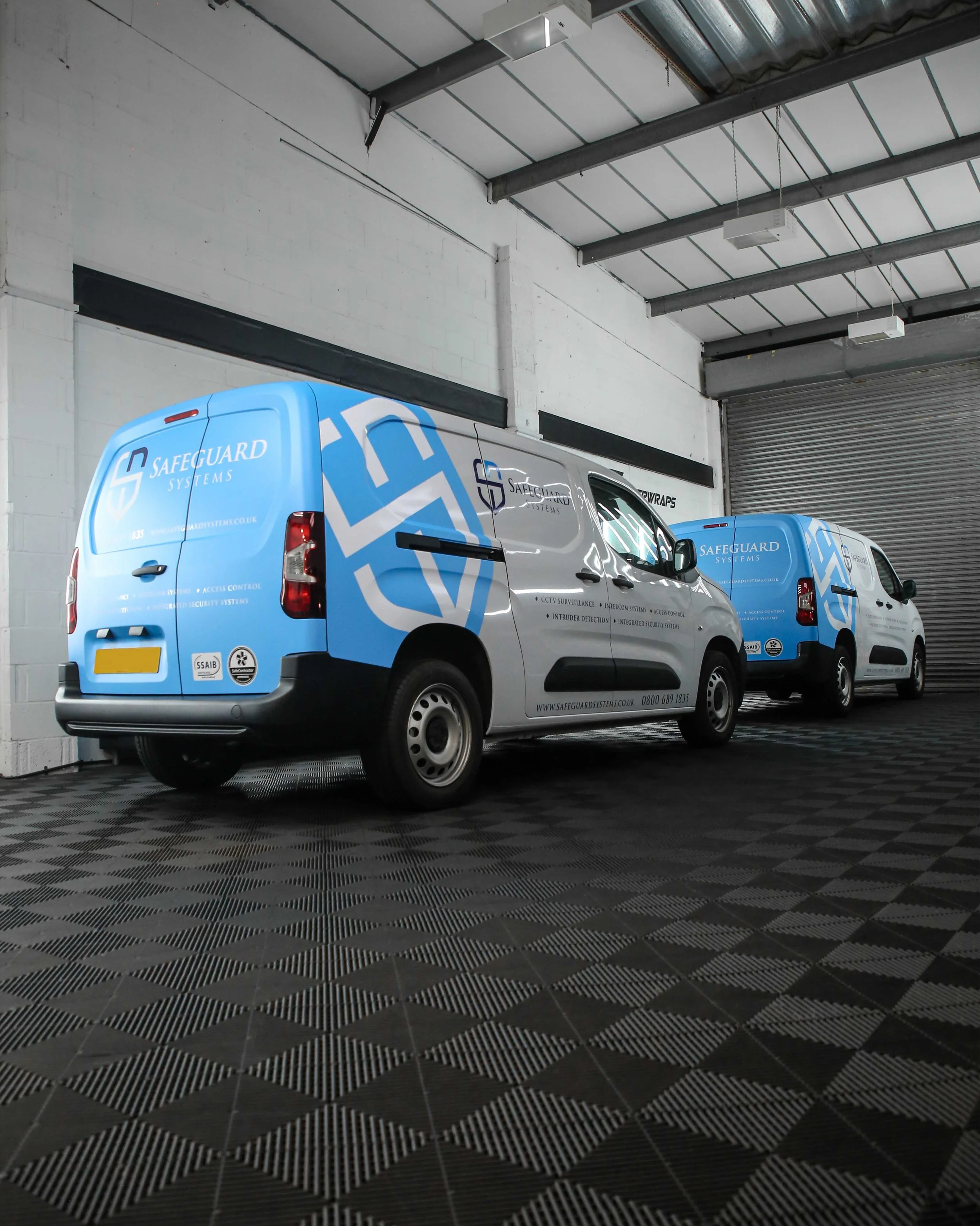 safeguard systems - 4 vehicle fleet signwriting