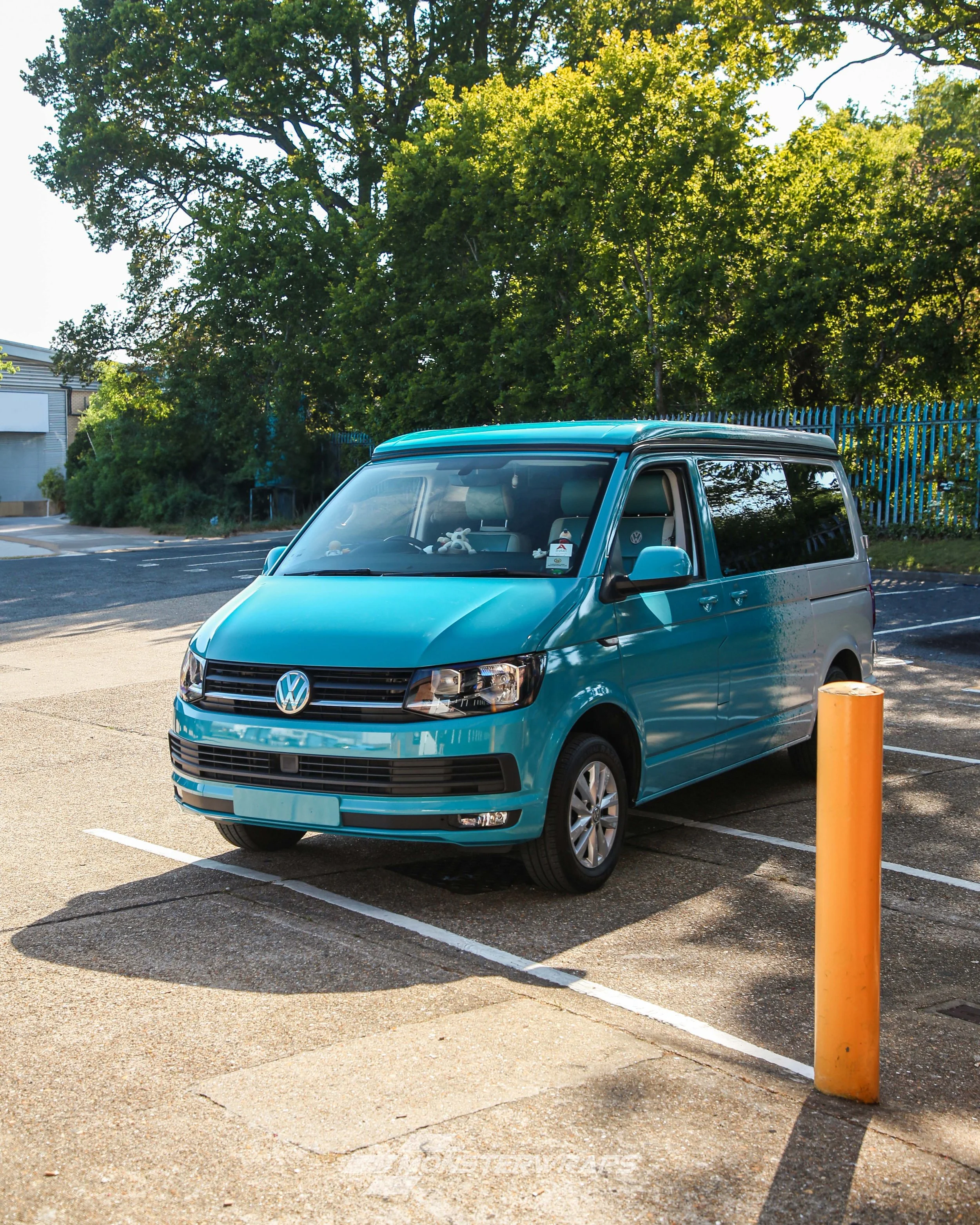 volkswagen transporter T6 california campervan full external two tone printed wrap