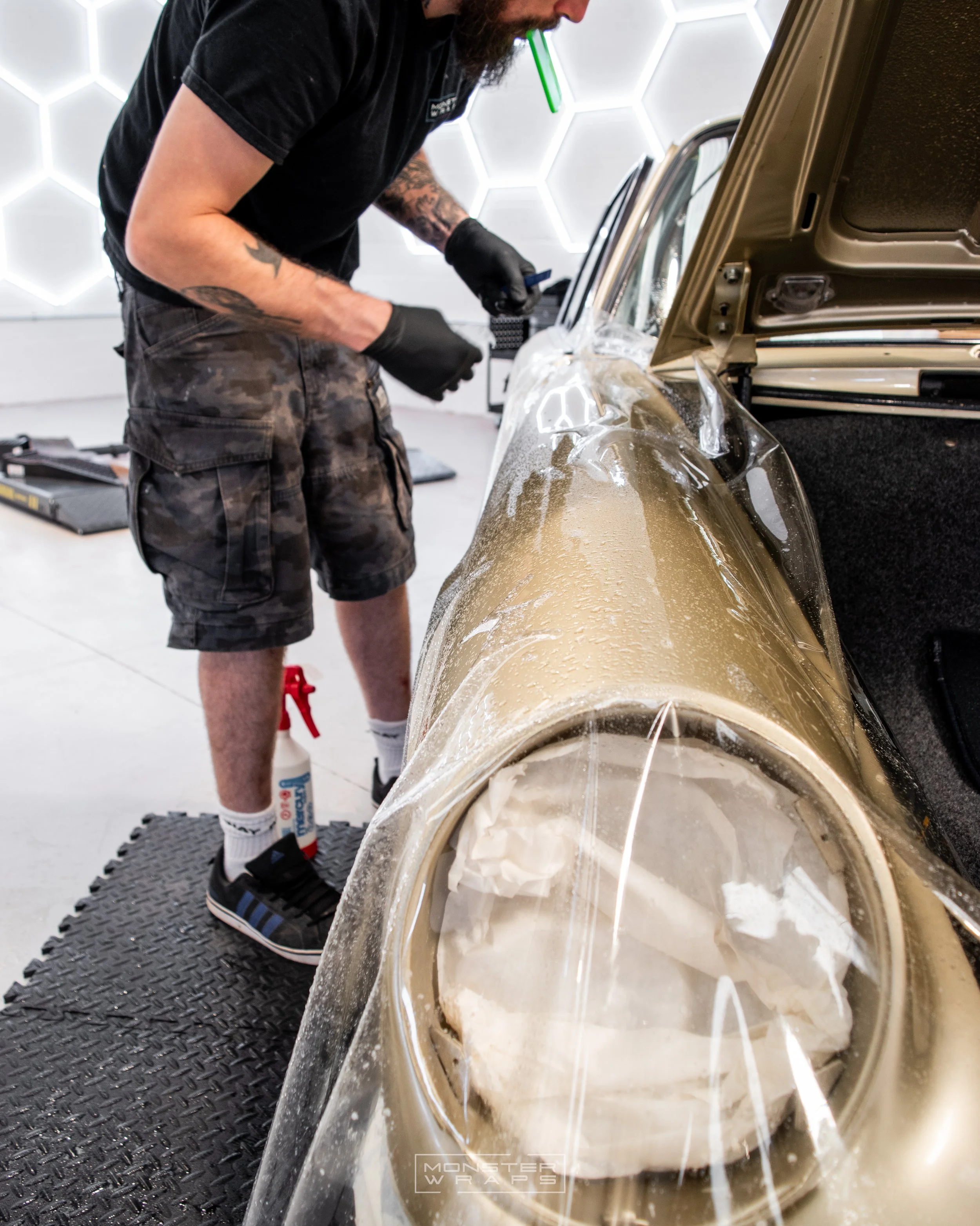 Porsche Carrera 1967 full-body gloss paint protection film