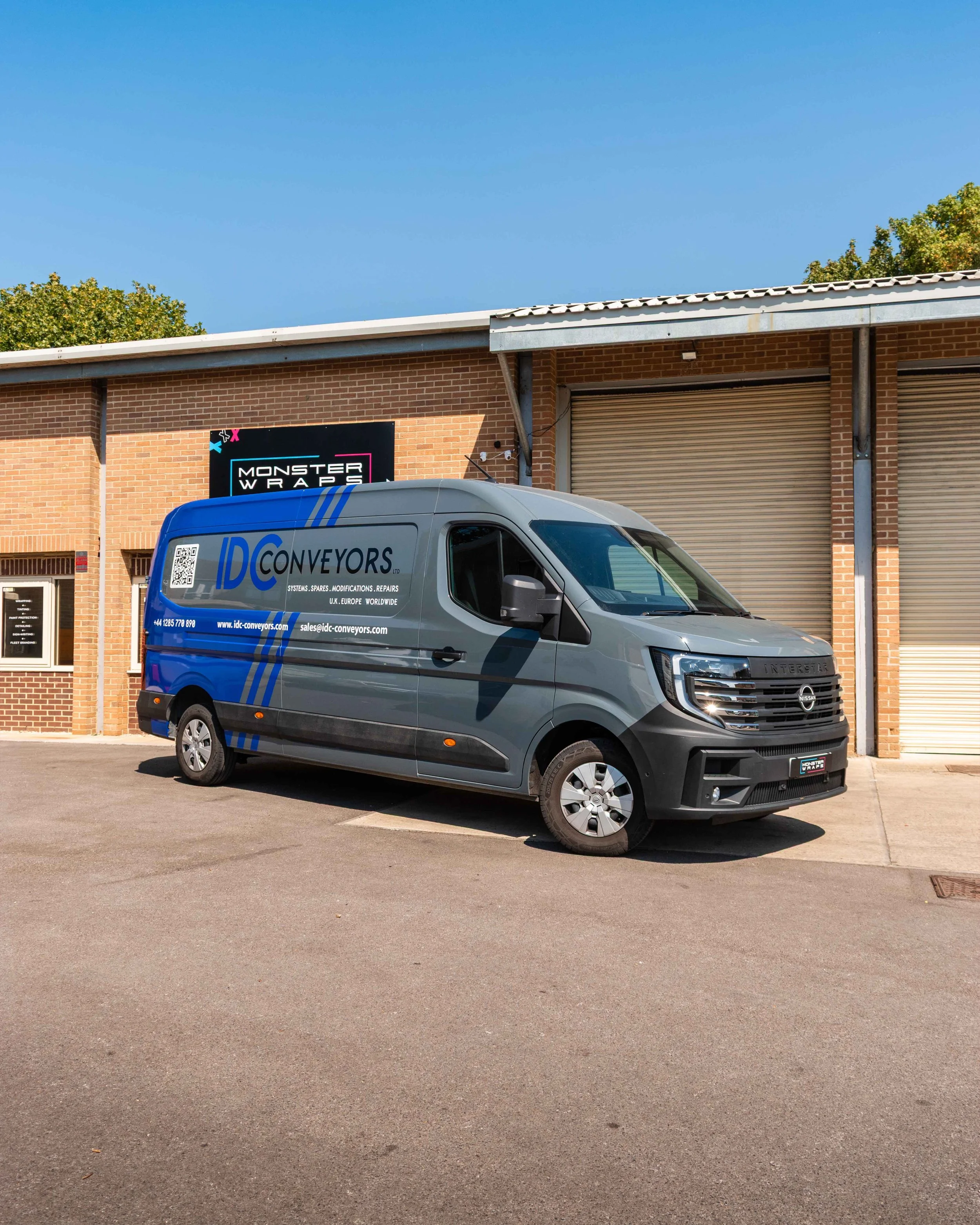 IDC Conveyors Nissan Interstar L3 H3 sign-writing company branding wrap