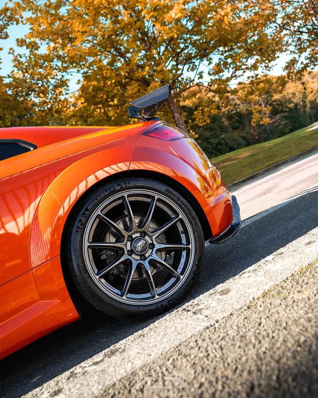 Audi TTS MK3 full colour change wrap 3M 2080 Gloss Fiery Orange