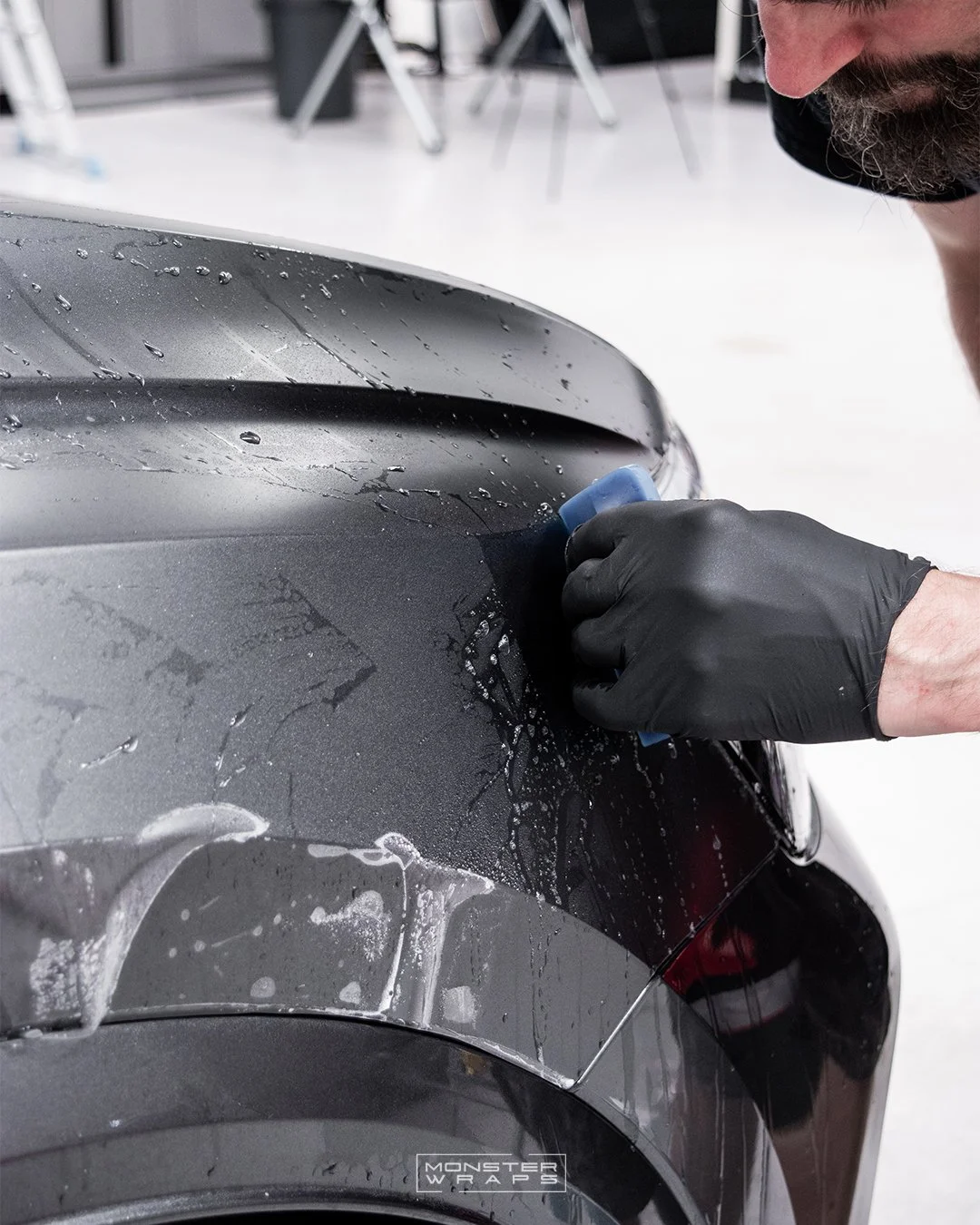 Audi RSQ8 full-body satin paint protection film ppf conversion