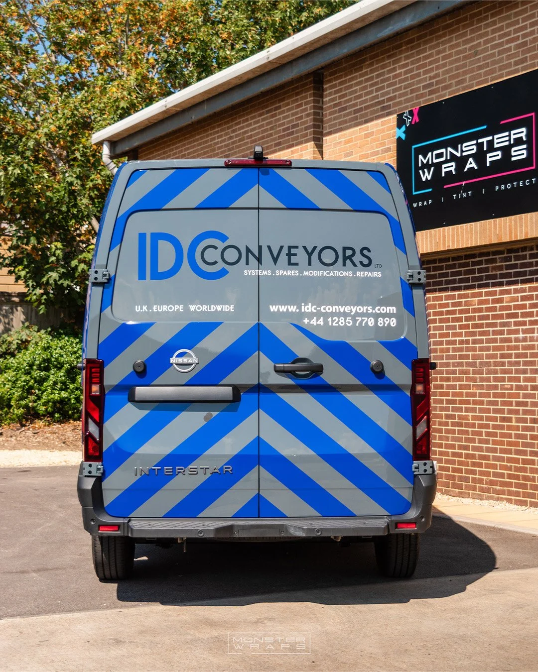 IDC Conveyors Nissan Interstar L3 H3 sign-writing company branding wrap