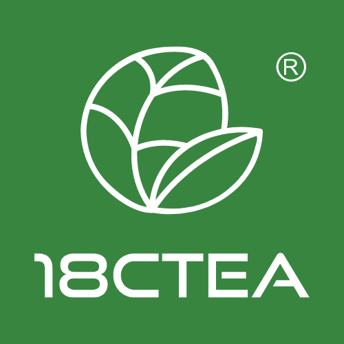 Logo of 18CTEA with stylized leaves on a green background