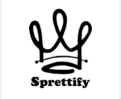 Spretiffy logo featuring a stylized crown design above the word "Spretiffy."