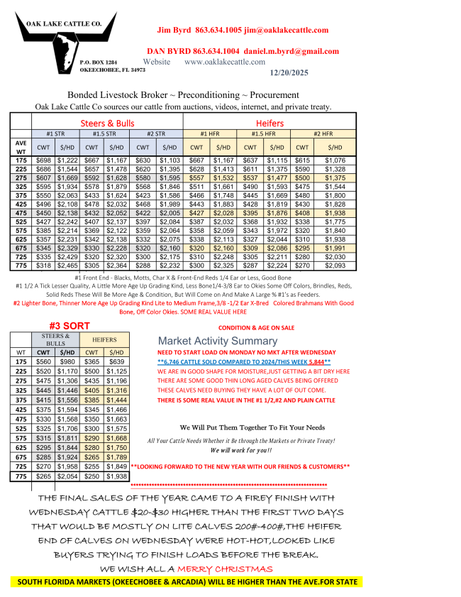 FINISH LINE FOR 2025