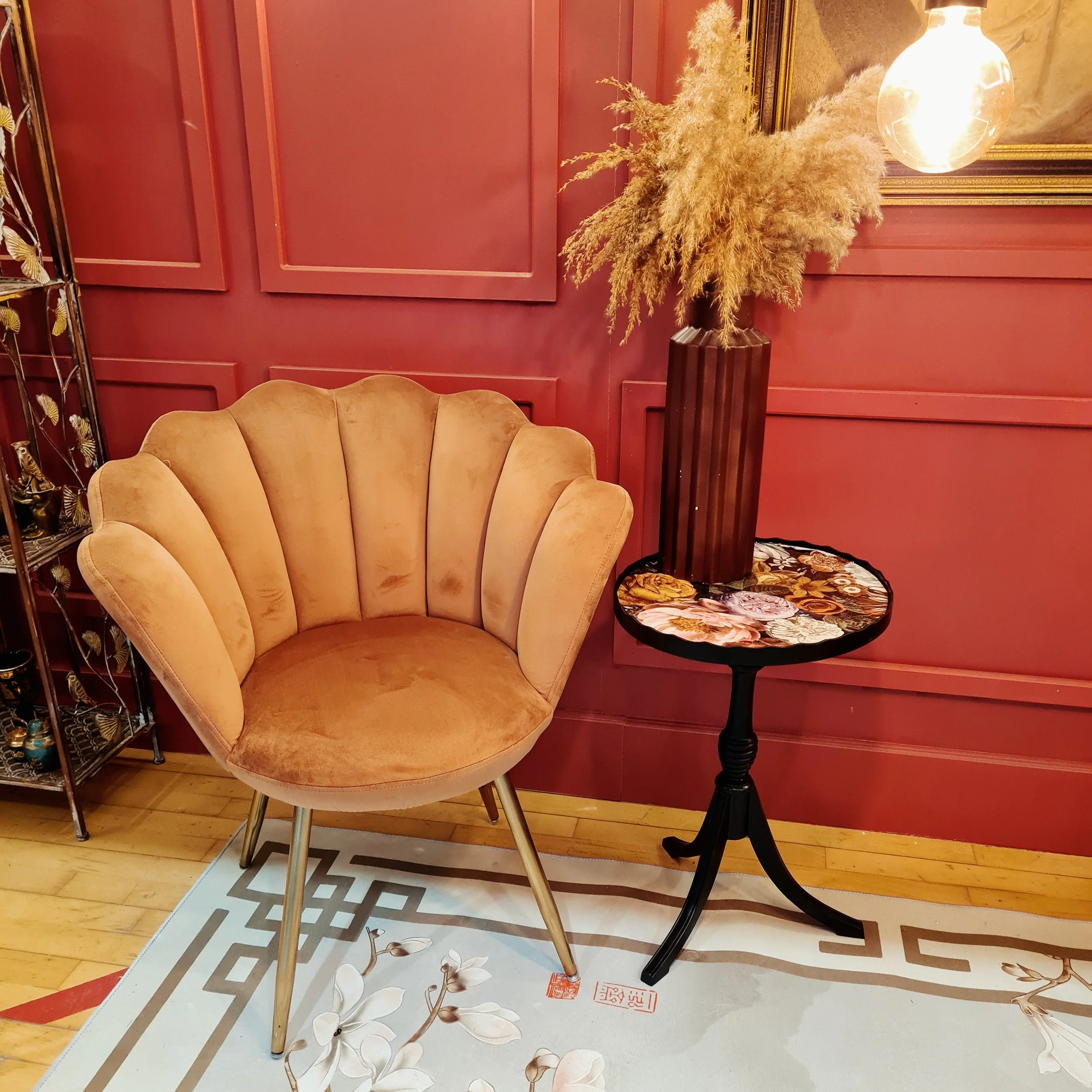 upcycled tripod table