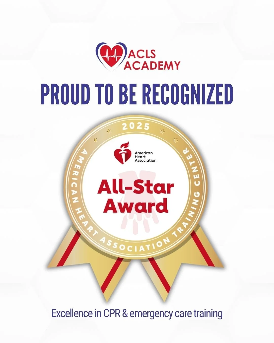 ACLS Academy Earns Prestigious All-Star Recognition from the American Heart Association