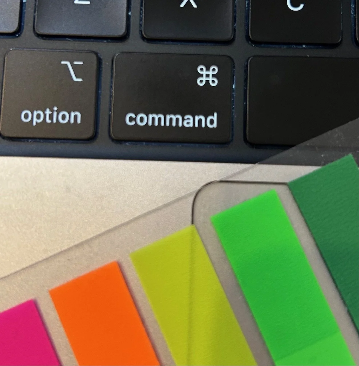 Command button on a computer keyboard