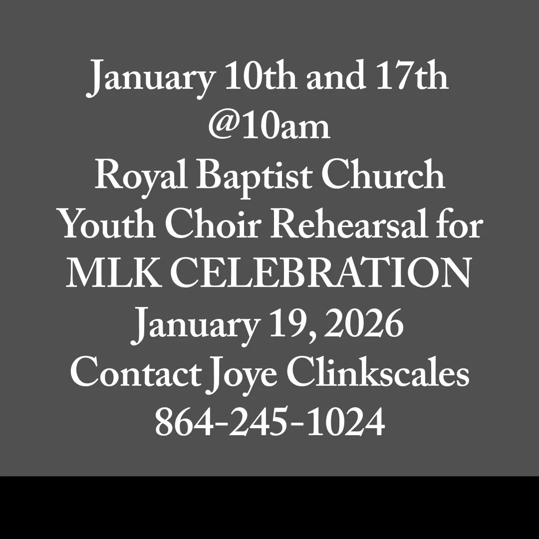 Youth Choir Rehearsal for Anderson County MLK Celebration