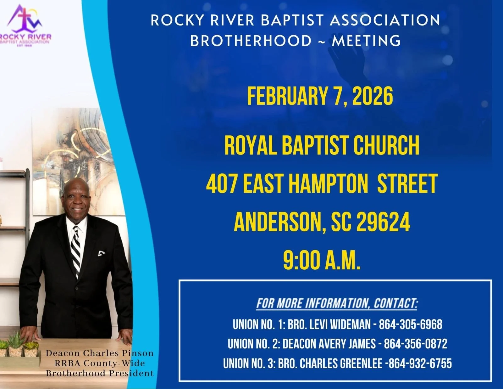 Rocky River Baptist Association Brotherhood Meeting