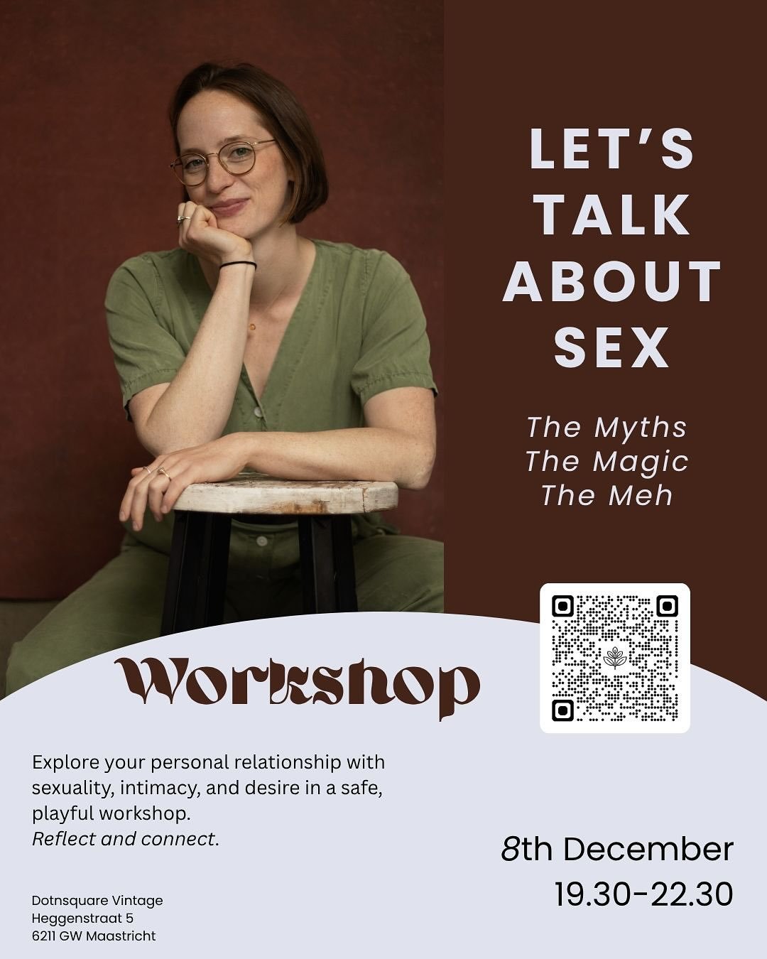 🔗 in bio for tickets

Not performative, not perfect &mdash; but personal.
How much do you really know about your own relationship to sexuality? Have you heard a lot about sex but sometimes wonder what is true and what is myth? Do you sometimes feel 