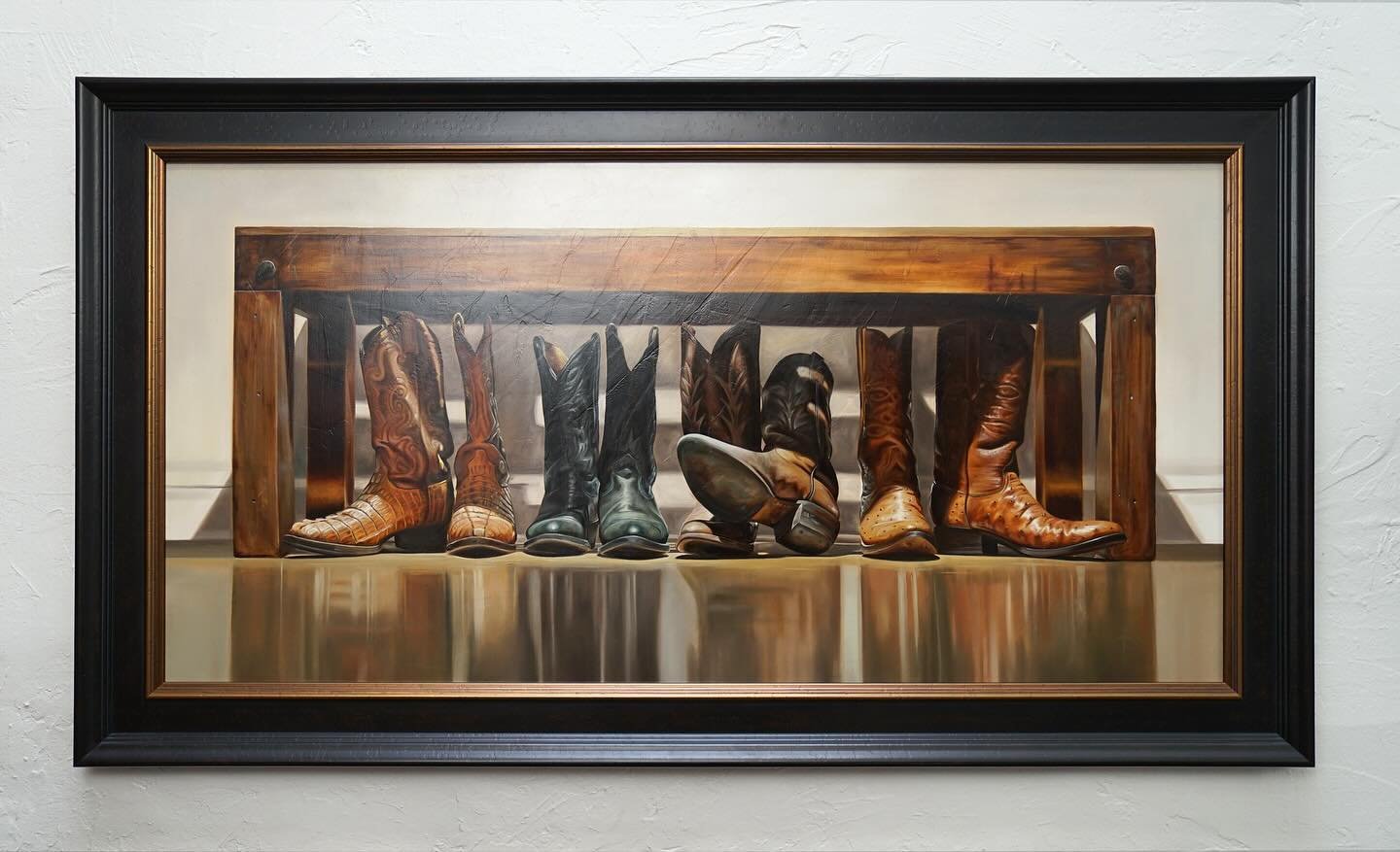 &ldquo;Four of a Kind&rdquo;
24&rdquo;x48&rdquo; oil painting on canvas.
This is one of several pieces that will be in my upcoming show Saturday, 10/14 @sagecreekgallery in Santa F&eacute;, NM.  I&rsquo;ll be in Santa F&eacute; and Taos all week lead