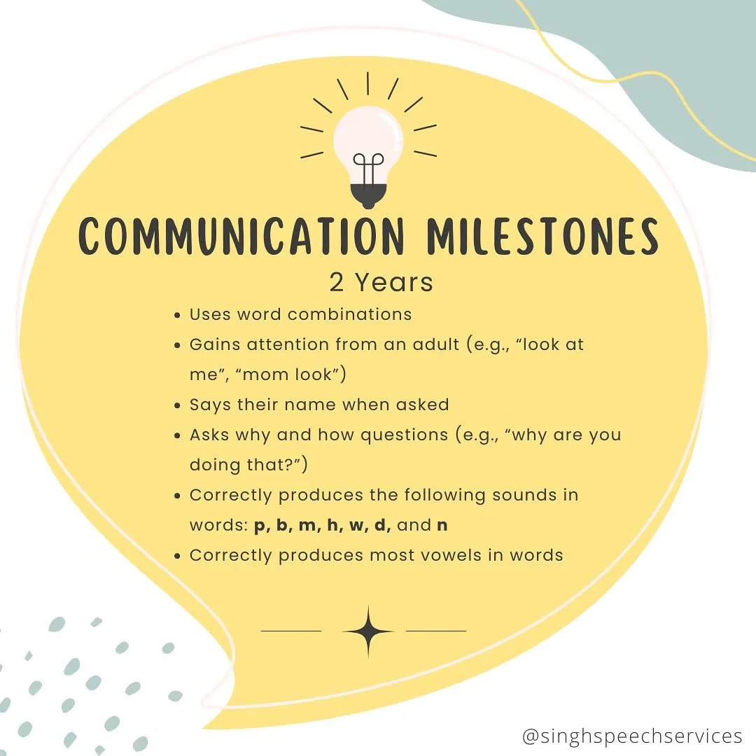 Don&rsquo;t fall into the &lsquo;wait and see&rsquo; trap when it comes to your child&rsquo;s communication skills! Trust your parental instincts. These are some key milestones to be on the lookout for as your little one grows. 

✨Remember to use the