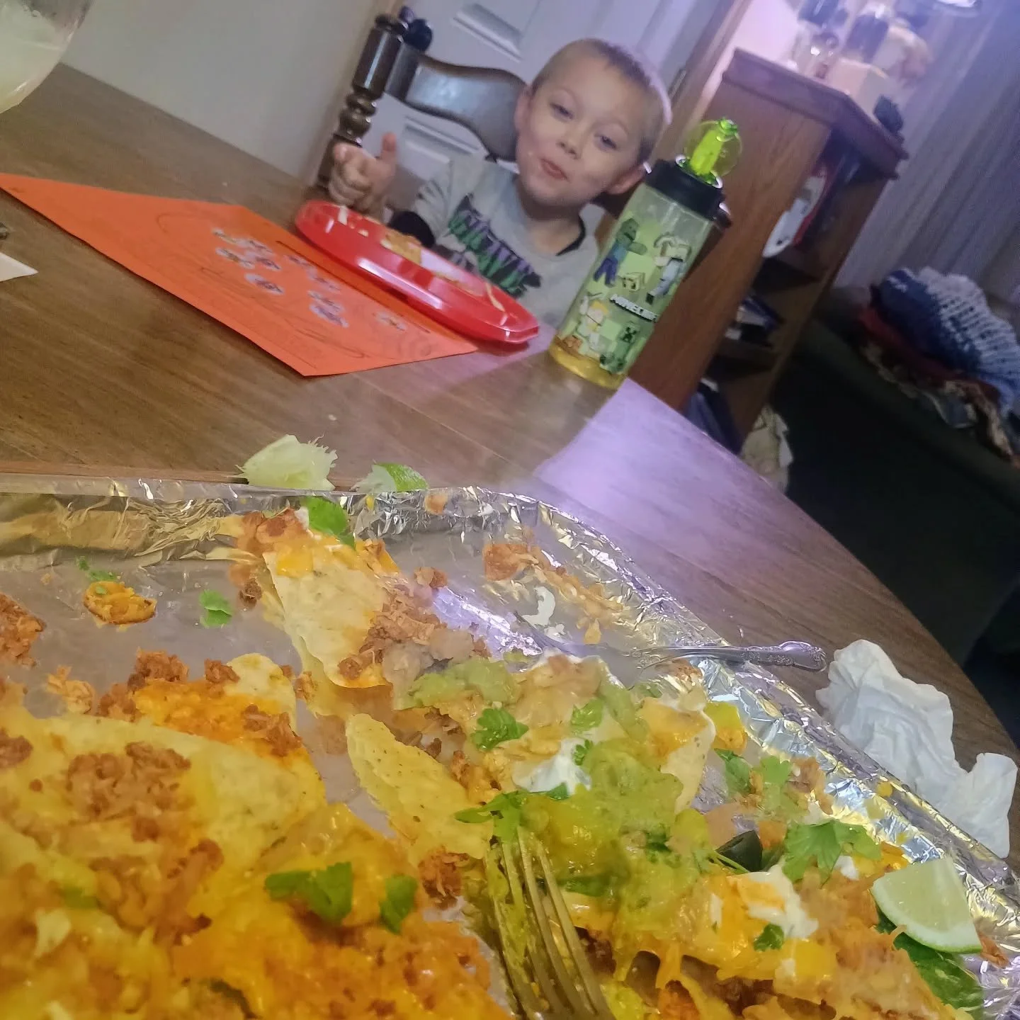 Someone told me it's national taco day.  We opted for nachos because.....well....we had chips. 

I'm curious, do you cilantro or does it taste like soap??!