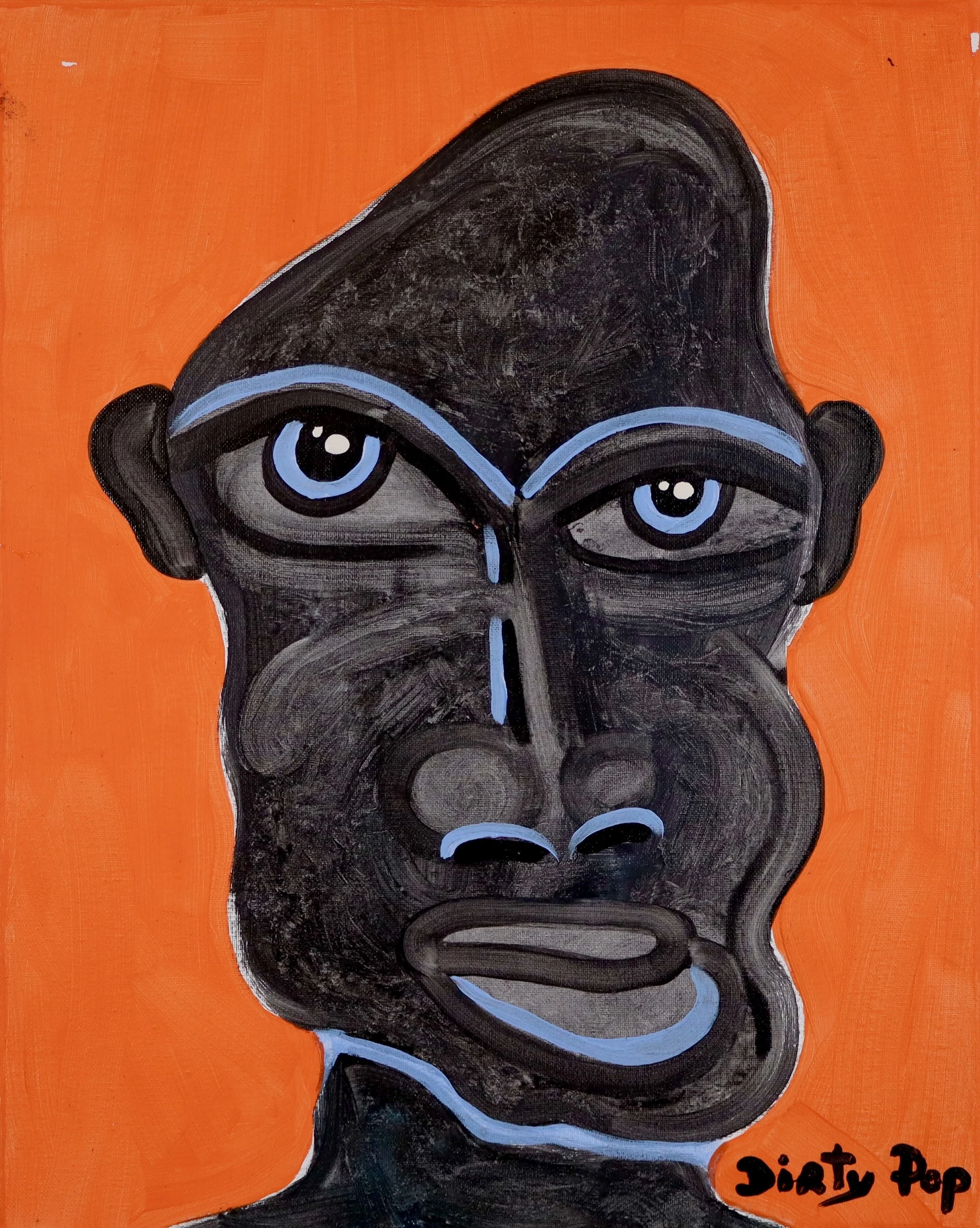 African Hieroglyphic Motif Man
