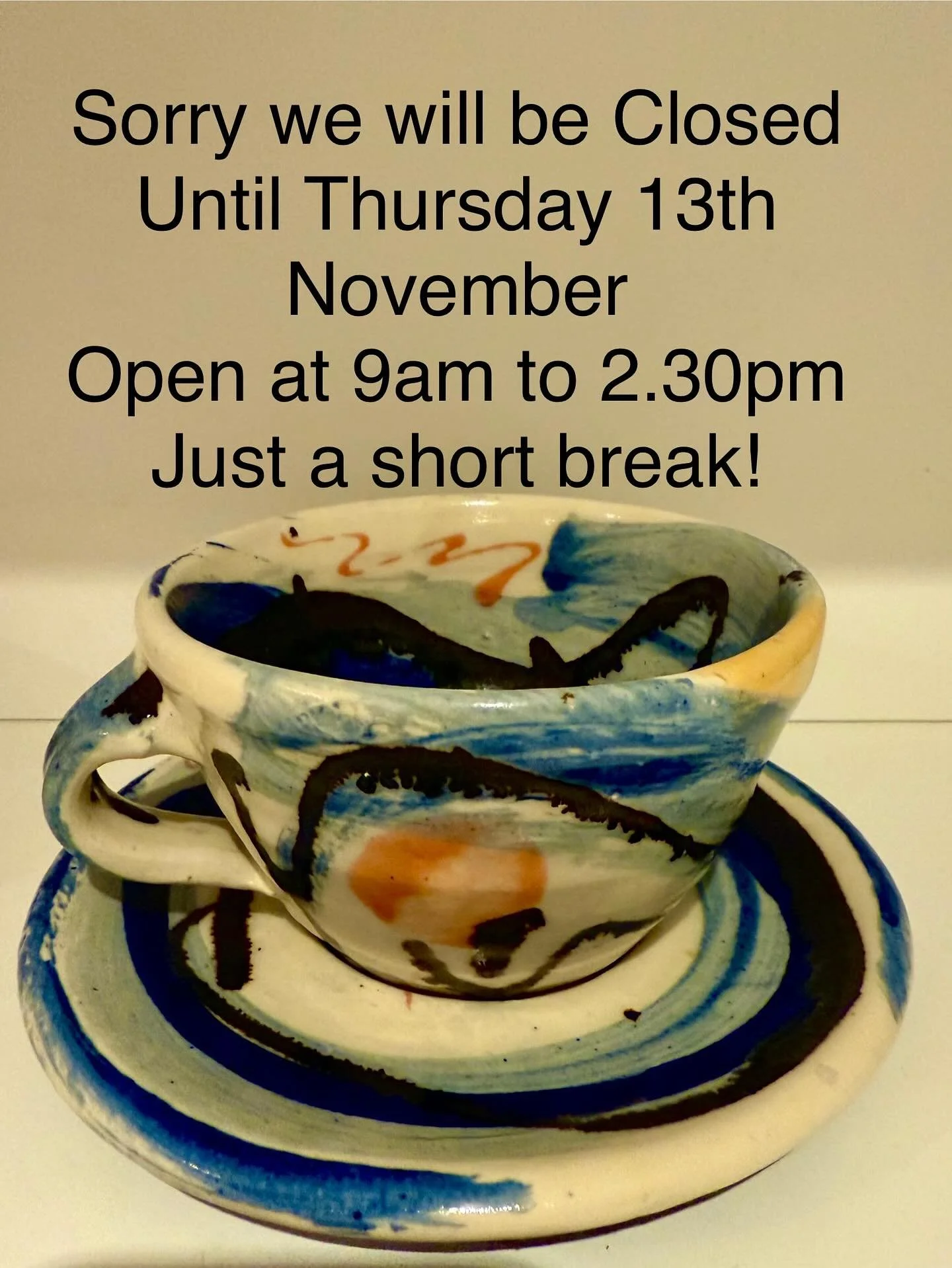 Hi All, Sorry we will be closed until Thursday for a short Break&hellip; see you Thursday 9am 👍🏻 #boweandco #boroughbridge 
.
.
.
#cafe #deli #takeaway #northyorkshire #york #ripon #knaresborough #harrogate #holiday #break #closed