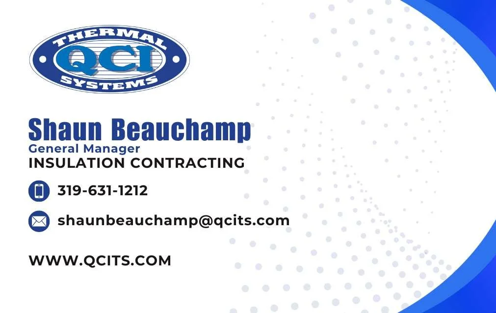 Shaun Beauchamp, General Manager of QCI Thermal Systems overseeing commercial and industrial mechanical insulation operations.