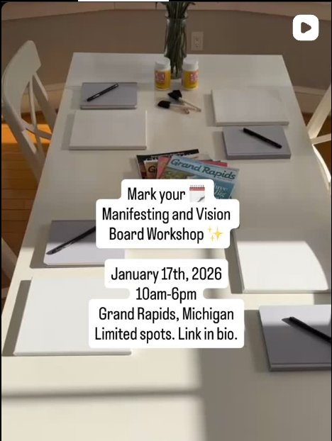 Women creating vision boards and manifesting for 2026