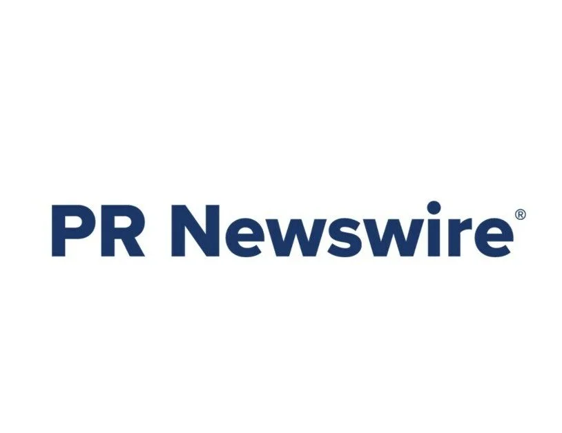 PR Newswire logo navy on white
