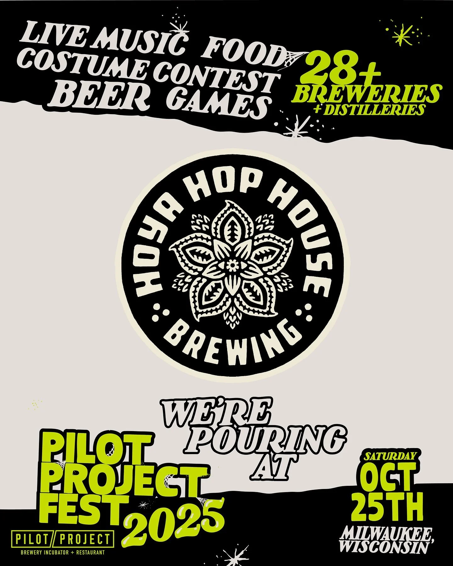 We&rsquo;re pouring at Pilot Project this Saturday from 1&ndash;4PM! 🍻
If you love Milwaukee as much as we do, come hang out with us and check out all the other awesome brewers pouring too!