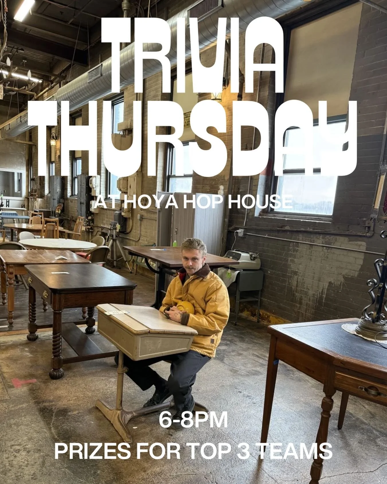 Our brewer thinks everyone should come to trivia tonight. 🤓

He claims beer makes you smarter.

We&rsquo;re not scientists&hellip; but we are willing to test the theory.

6&ndash;8PM.

Brewhouse open 3&ndash;9PM.
Come for the knowledge. Stay for the