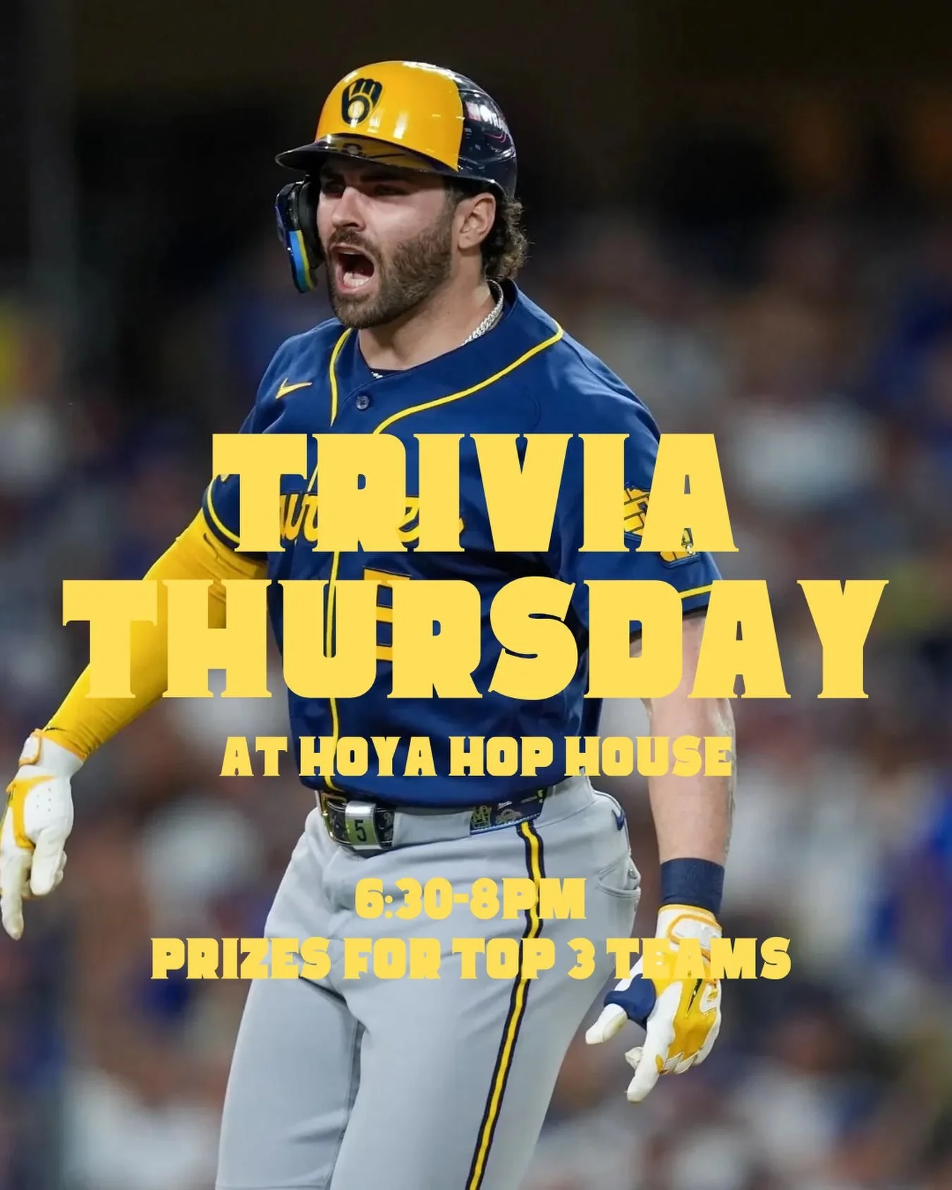 WHO&rsquo;S READY TO WATCH THE BREWERS PUNCH THEIR TICKET TO THE WORLD SERIES TONIGHT?!? ⚾️🍻

We&rsquo;ve got beer, food, cocktails, and oh yeah&hellip; TRIVIA! 🧠

Don&rsquo;t worry, we&rsquo;ll have the game on! Because why choose between trivia a