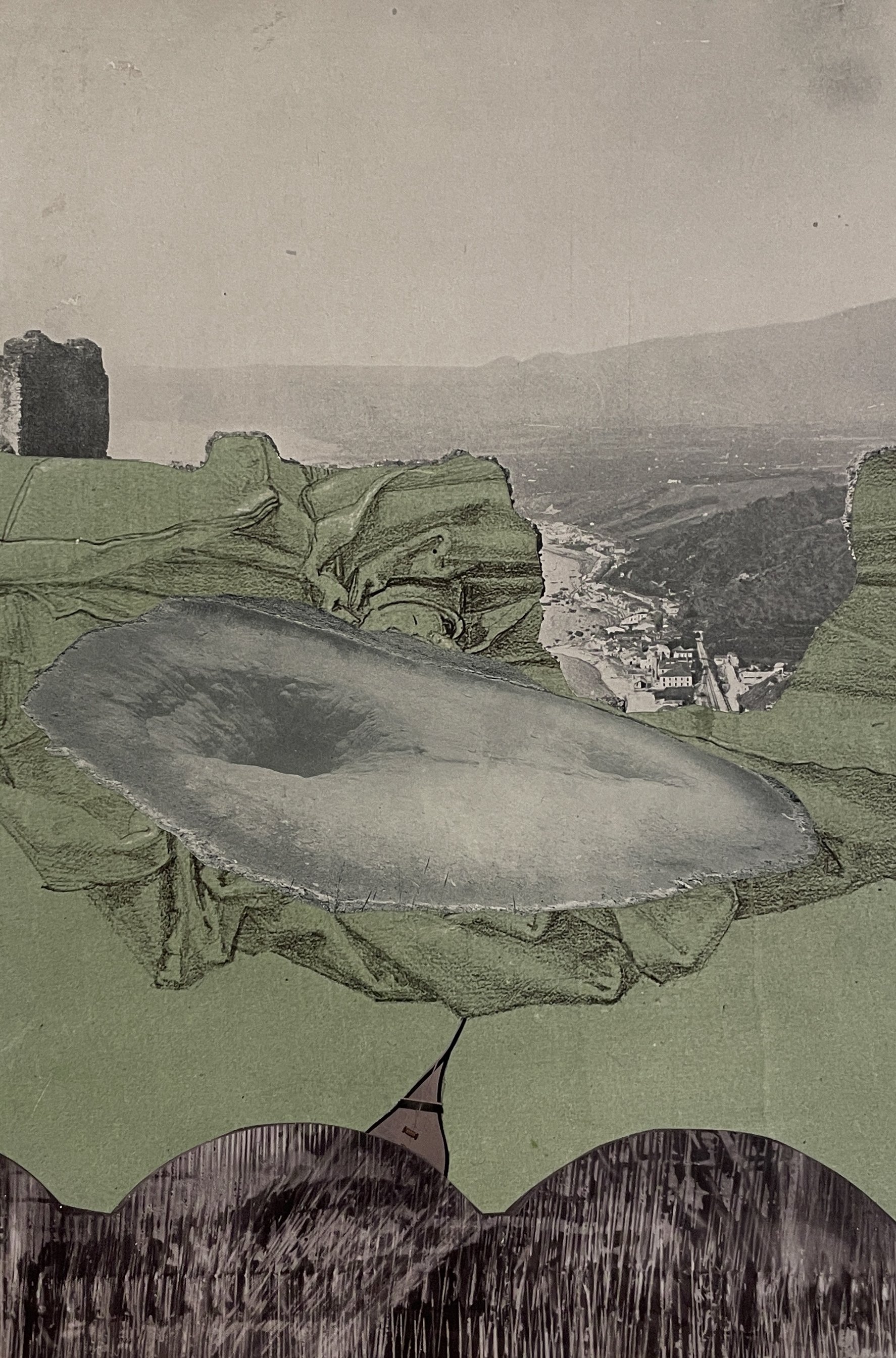 Is This My Home? Series • 12" x 17" • Collage on paper