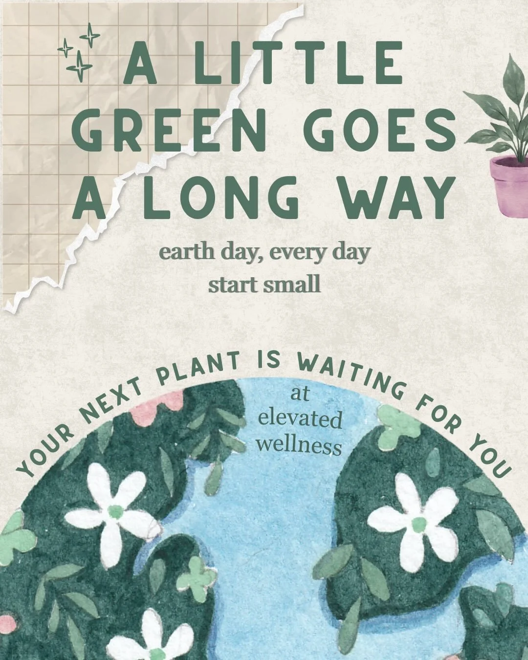 A little green goes a long way🌿

This Earth Day, bring more life, calm, and intention into your space

Plants have a way of making everything feel a little lighter, a little more grounded

✨We have a variety of plants waiting for you in our shop

St