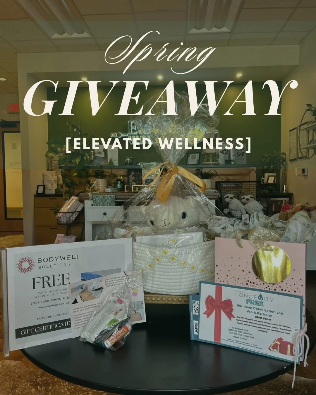 ✨GIVEAWAY CLOSED✨

Thank you so much to everyone who entered and supported our community 🌿

Congratulations to our winners:

BodyWell Solutions Prize: @orizambrano1890
Vessel Longevity Prize: @ameliana19
Gift Shop Prize: @dkp.crafts

Winners have be