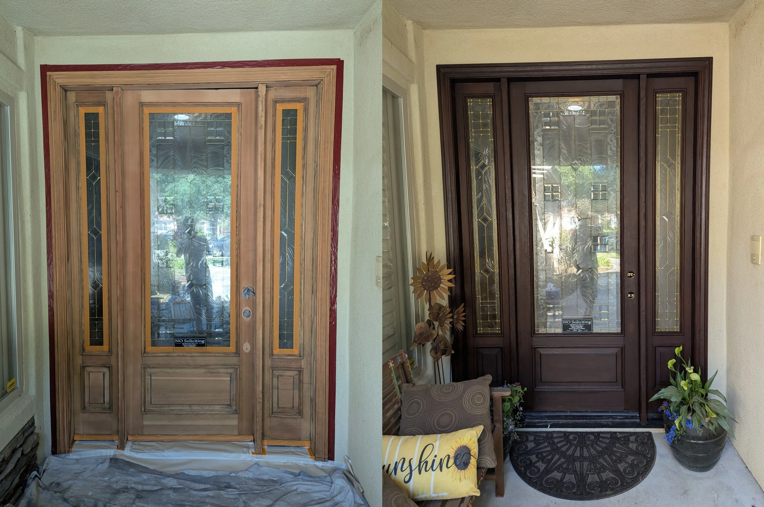 Front Door Staining in Nipomo