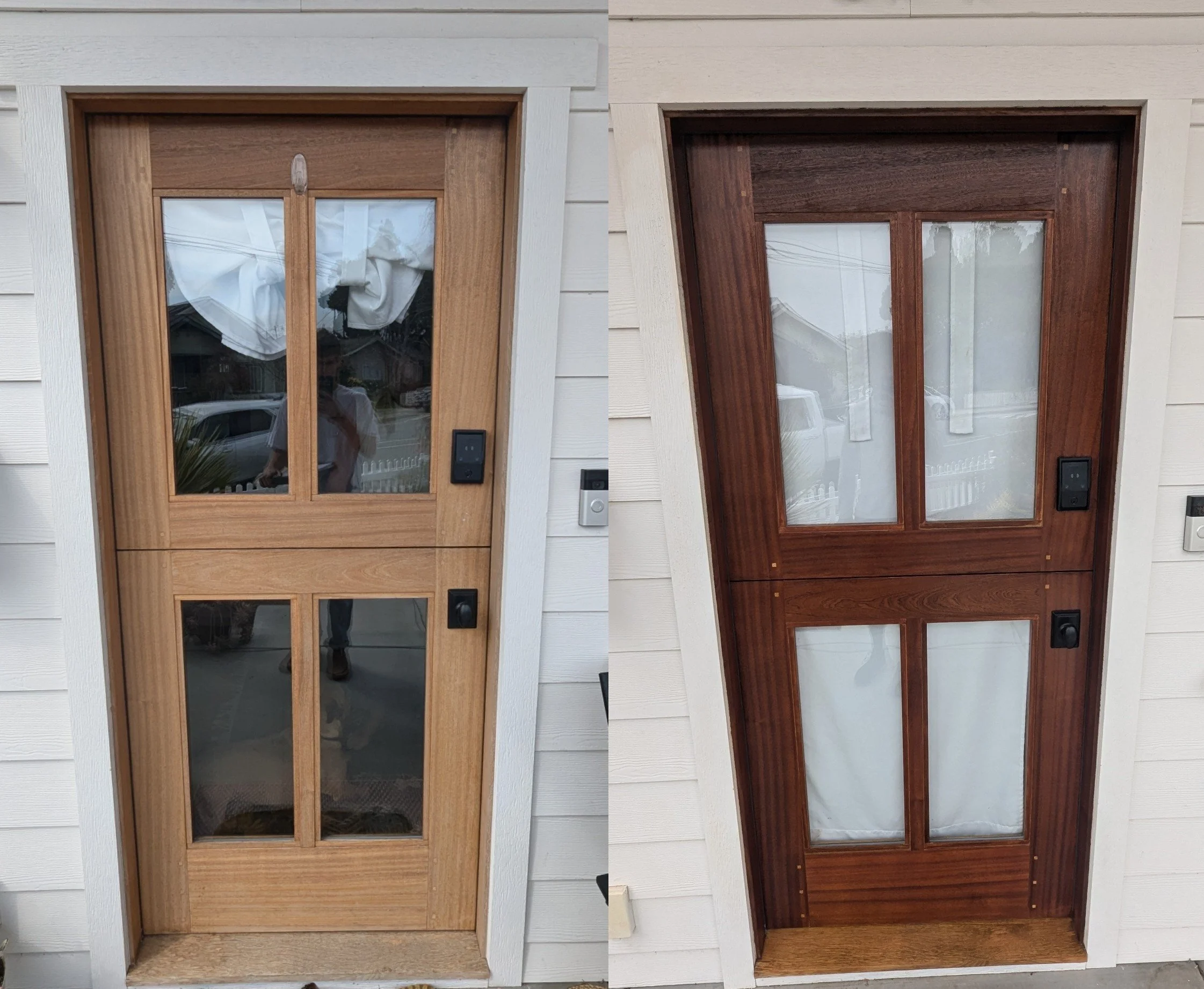 Dutch-Door Front Door Refinishing in San Luis Obispo