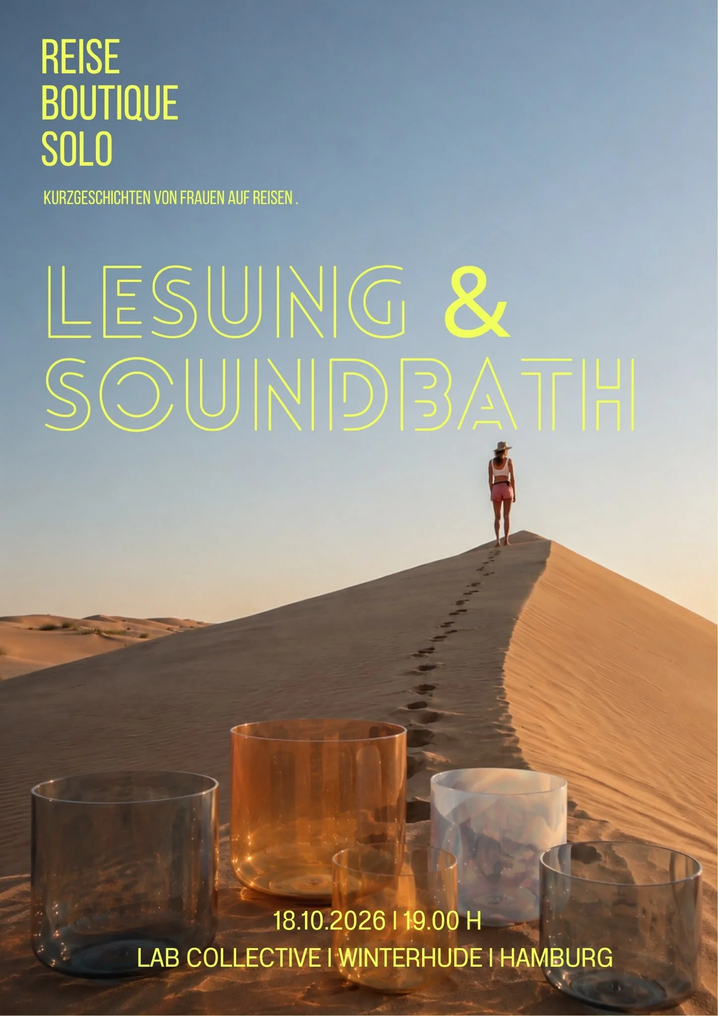 Lesung &amp; Sound Bath | Reiseboutique Solo