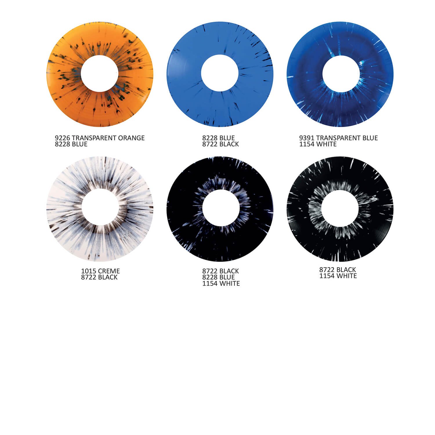12" Splatter Color Vinyl Record Pressing