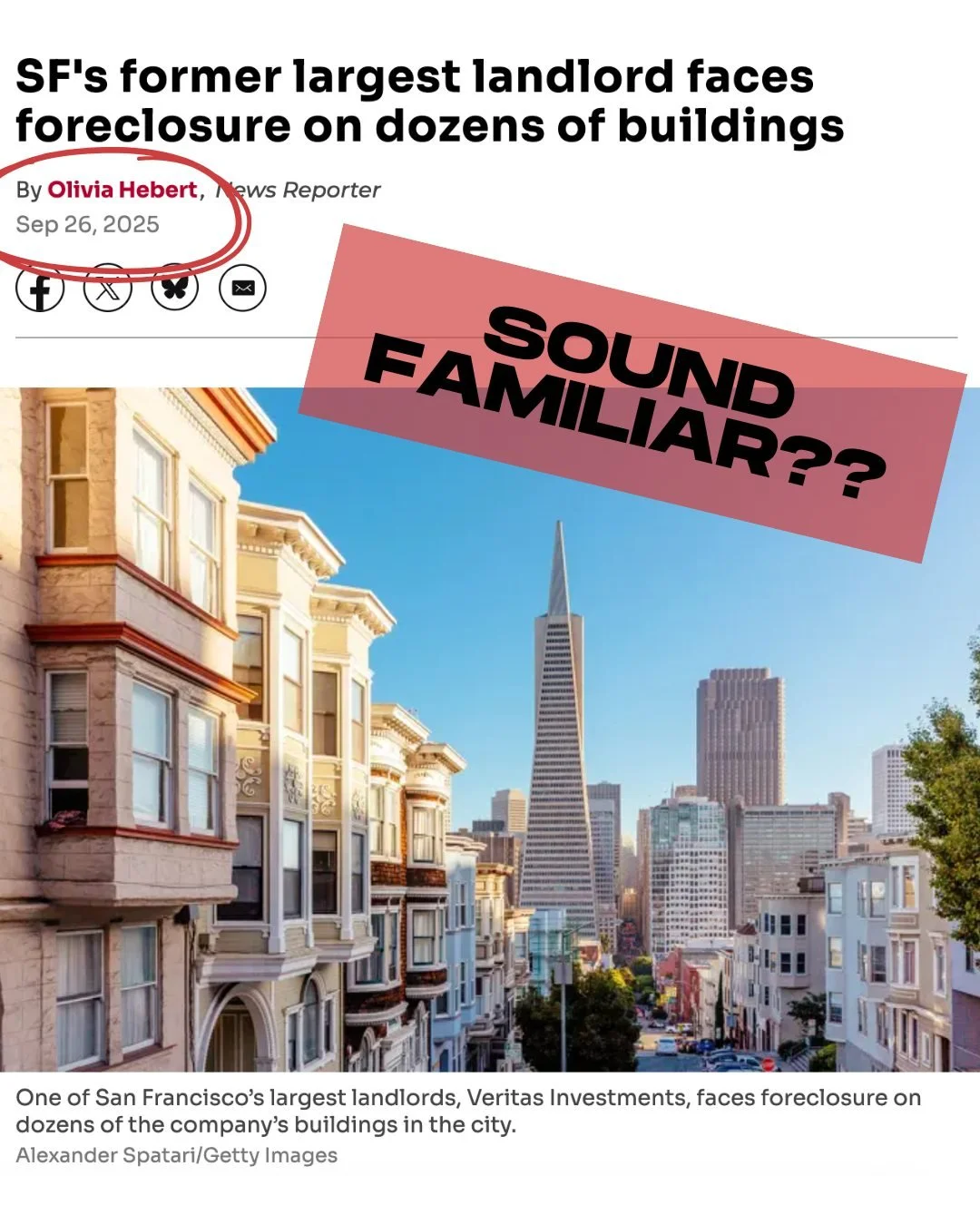 Veritas has failed to pay back their lenders $652M debt. As a result, a portfolio of 66 buildings faces foreclosure. 

If you live in one of these buildings, do not move: You have a right to stay in your building at the same rate of rent. We urge you