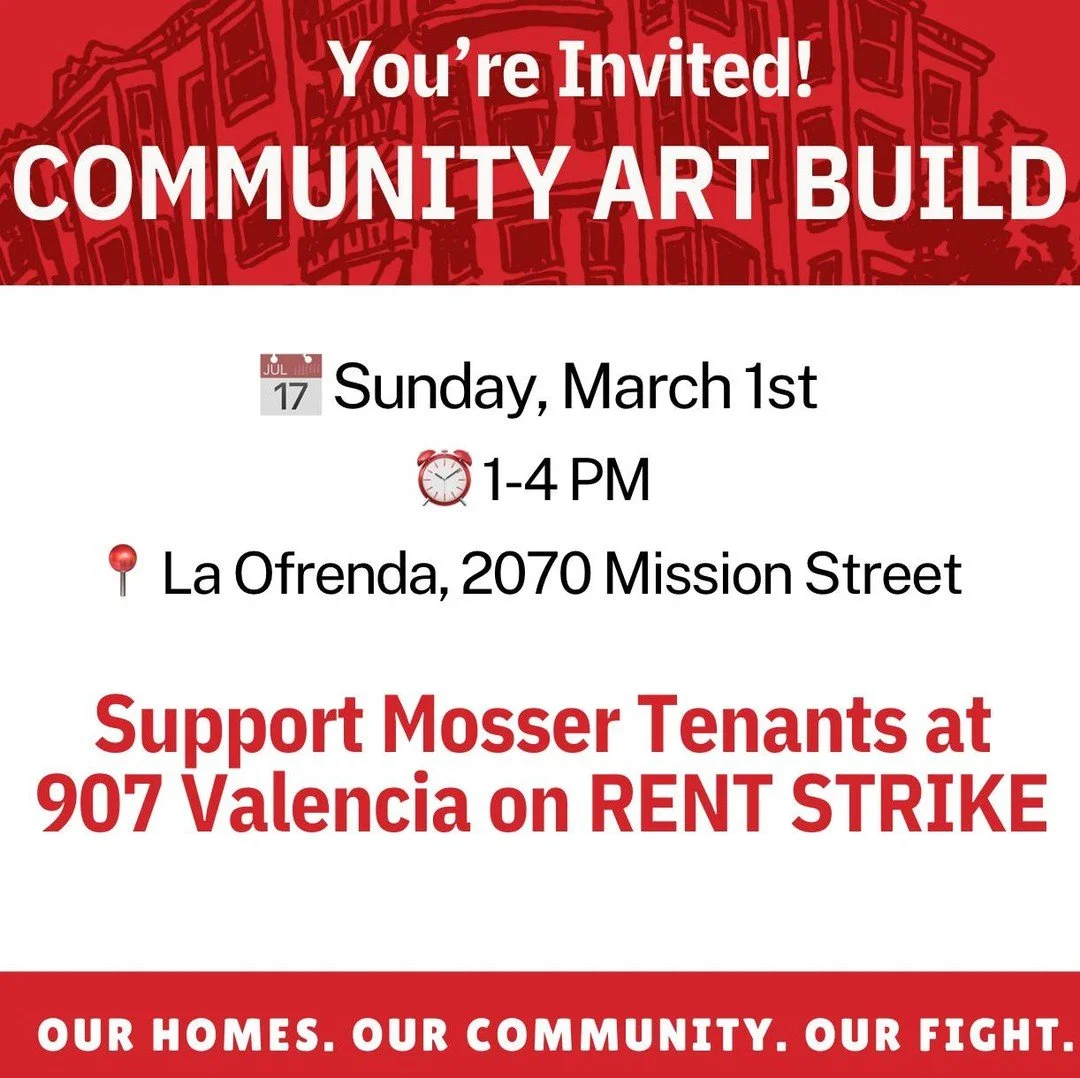 Support your neighbors on Strike this Sunday! More info about the strike at hrcsf.org/907valencia