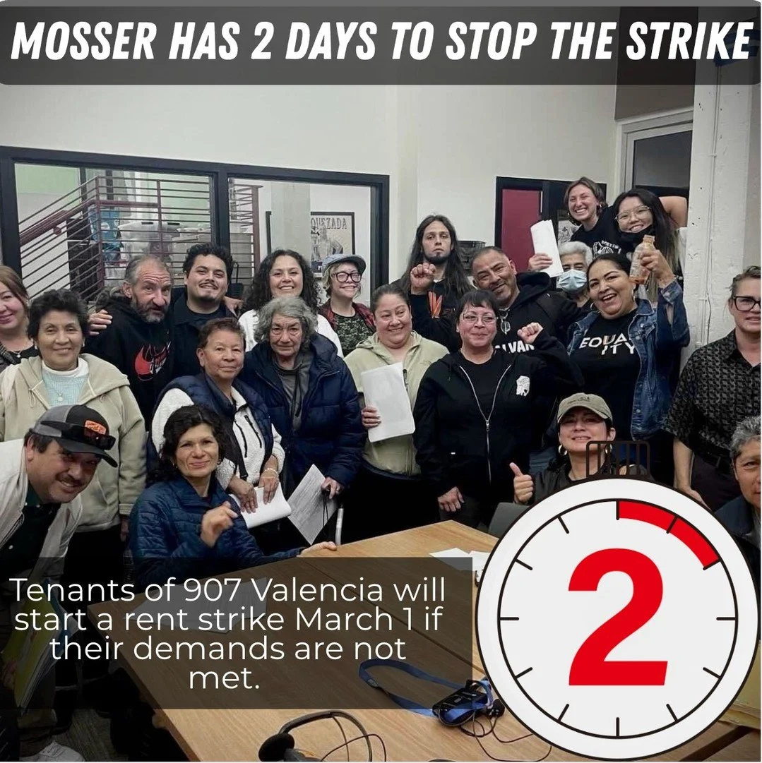 The count down is ON! Show your support for tenants at  bit.ly/907valencia 💥✊