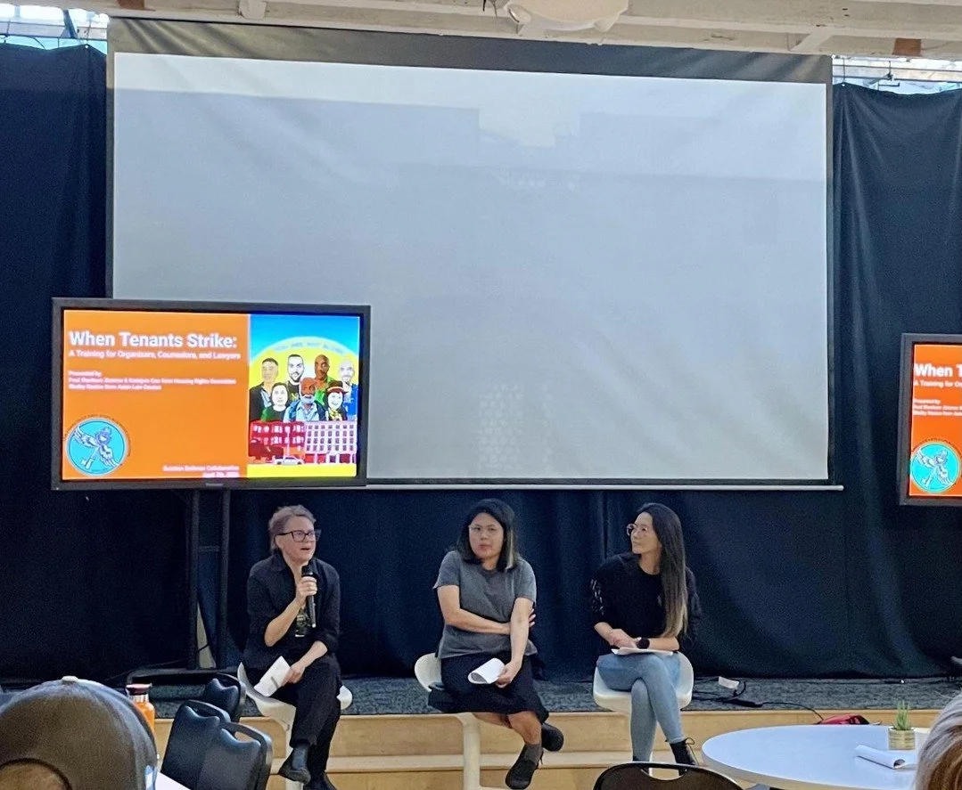 Tuesday night organizers and lawyers from across the city were trained to plan and support building-wide rent strikes. Beware corporate landlords!

Shoutout to the SF Anti Displacement Coalition  for putting on the training with presentations from As