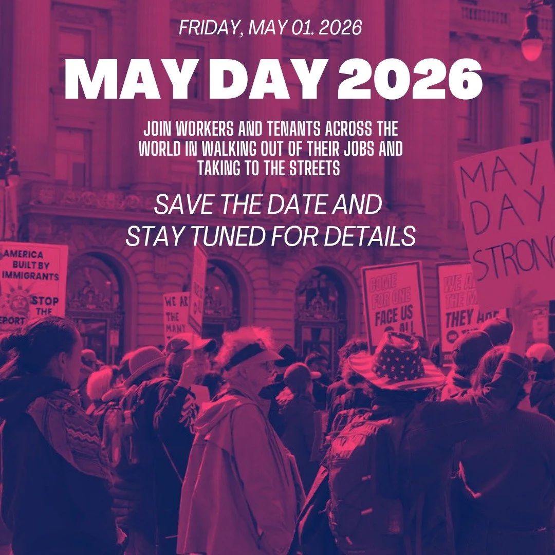 DON'T MISS this years' May Day action! Next Friday!