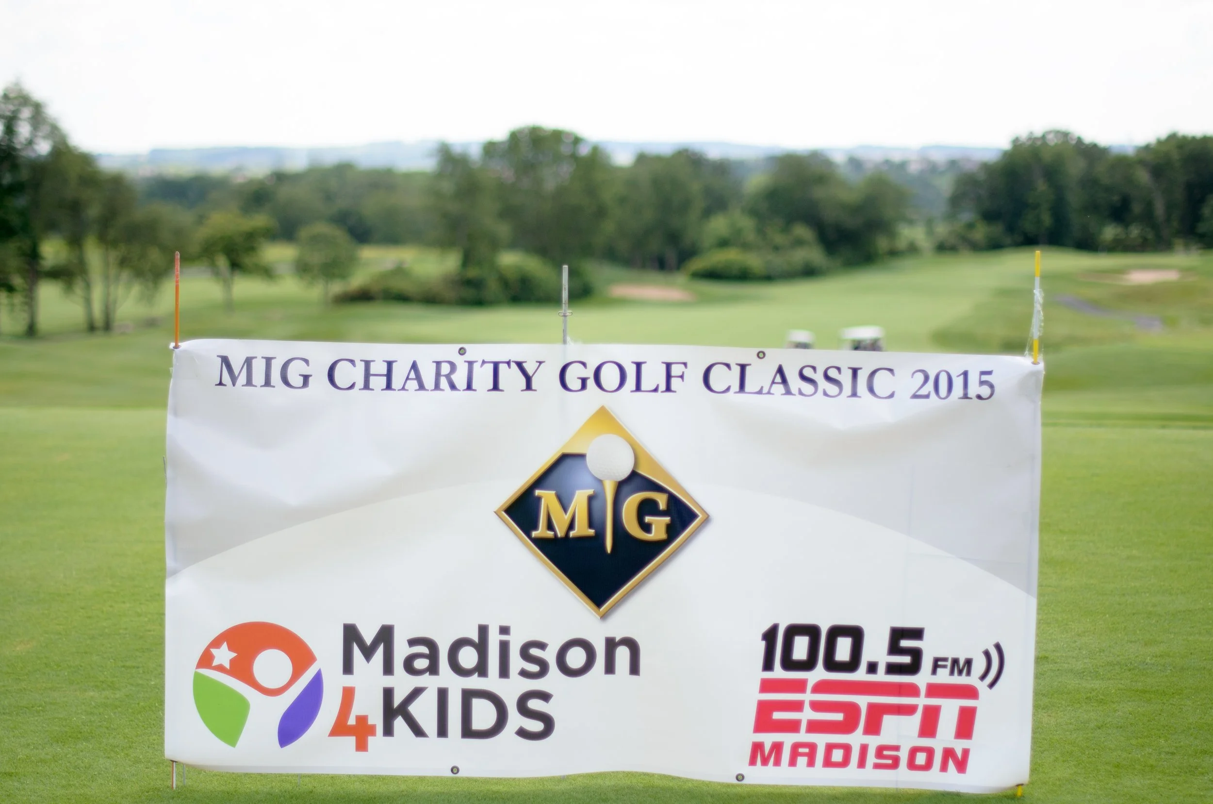 2015 MIG Charity Golf Classic Welcome Banner