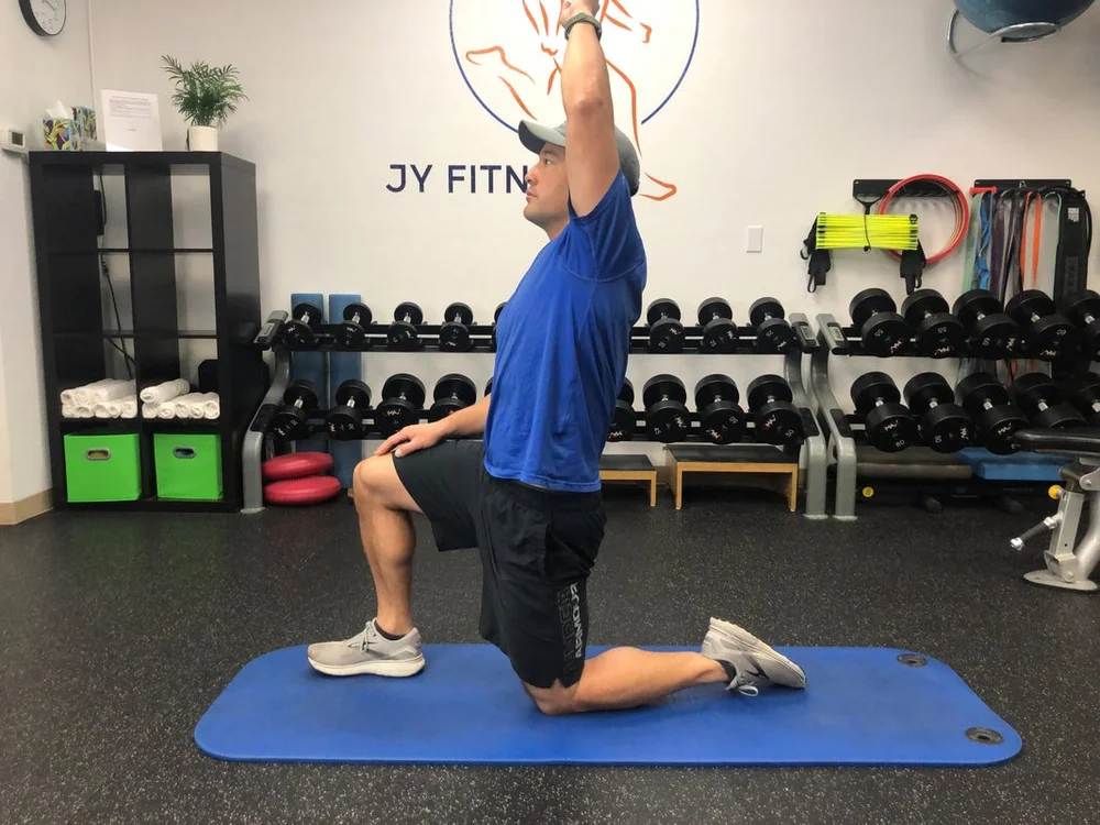 Hip Flexor stretch (side view)