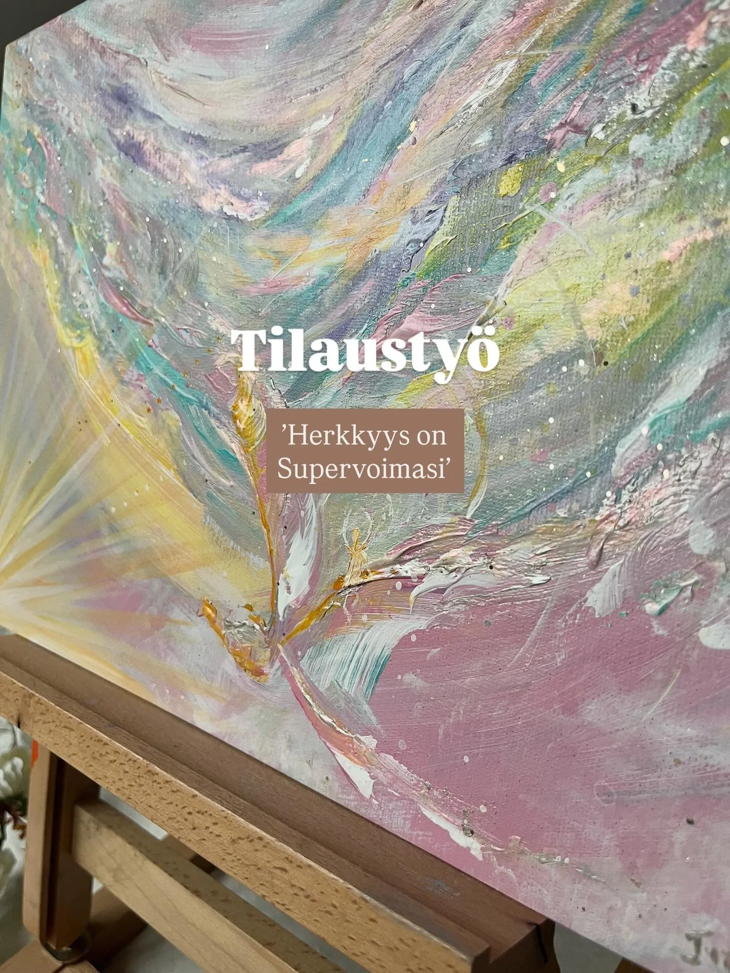 Herkkyys on Supervoimasi

&rdquo;Lent&auml;&auml; ja samalla tanssia.
Kauneimman linnun sel&auml;ss&auml;
-el&auml;m&auml;n kannattelussa.
Matkalla kohti valoa. &rdquo;

tilausty&ouml; canvas pahville. 

Canvas pahville tehdyn teoksen voi kehyst&auml